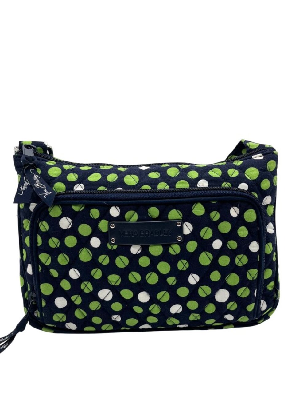 Vera Bradley Navy Hipster Polka Dot Crossbody